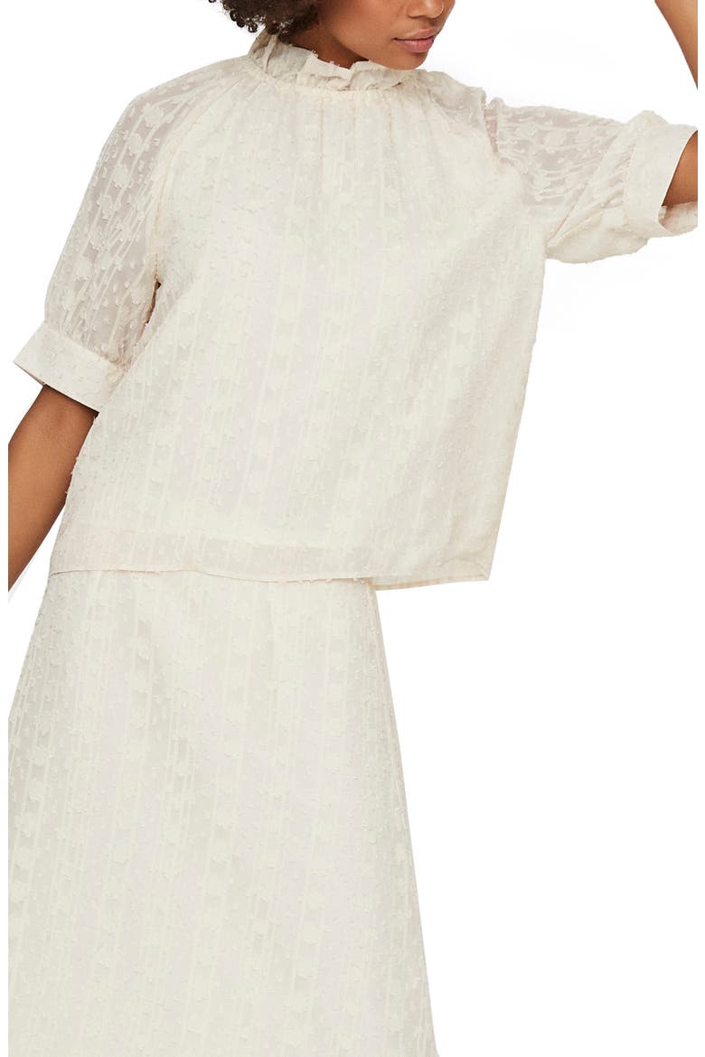 Lykke Frill Neck Top, Main, color, BIRCH