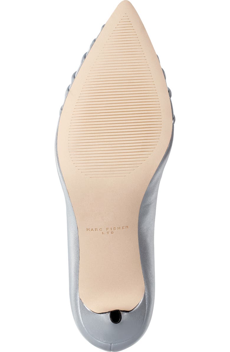 Marc Fisher LTD Paria Pointed Toe Kitten Heel Pump, Alternate, color, Silver 040