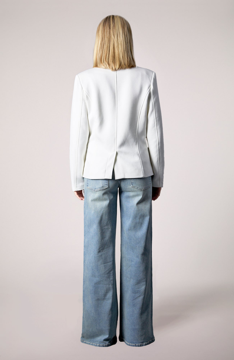 BLUE REVIVAL Helen Double Breasted Blazer, Alternate, color, Whipped Cream