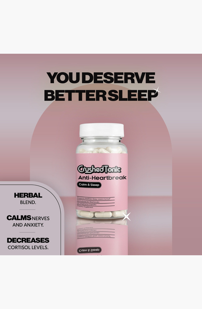 CRUSHED TONIC Anti-Heartbreak for Sleep & Anxiety Capsules, Alternate, color, NO COLOR