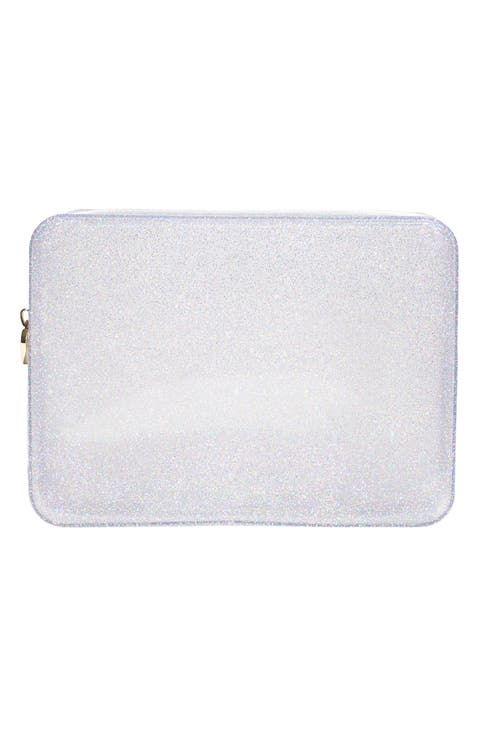 Large Sparkle Clear Pouch