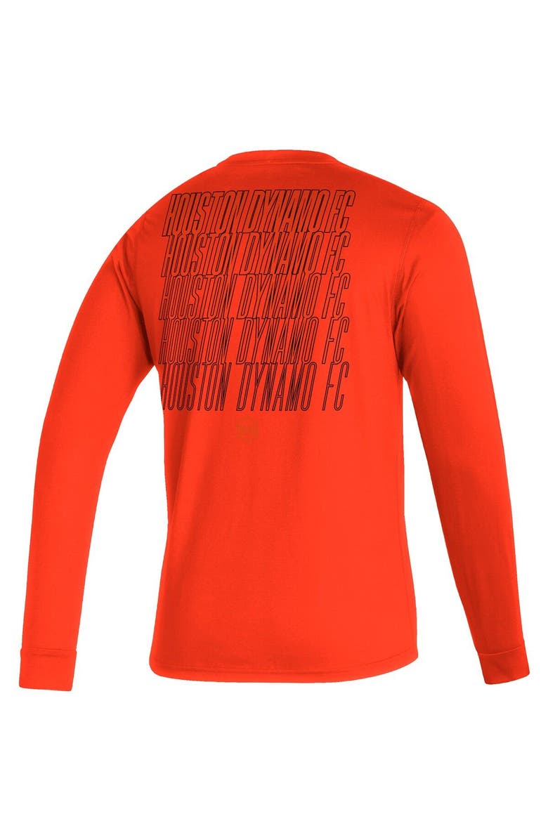adidas Men's adidas Orange Houston Dynamo FC Club Long Sleeve T-Shirt, Alternate, color, 