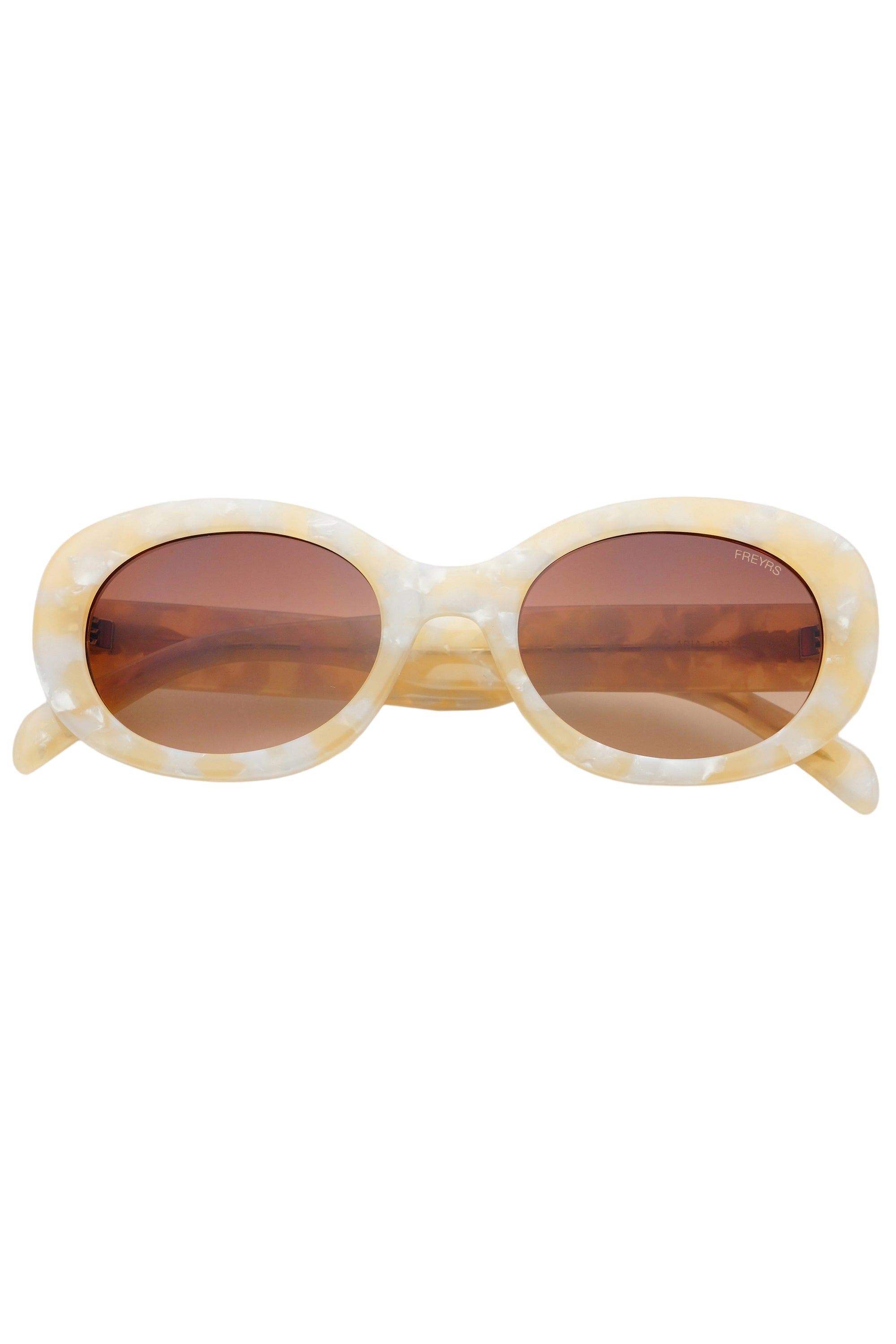 Freyrs Eyewear Aria Oval Sunglasses In Neutral