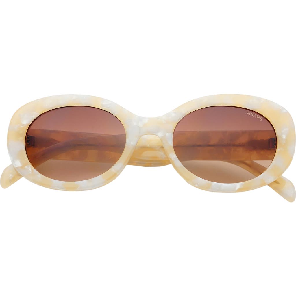 Freyrs Eyewear Aria Oval Sunglasses In Neutral