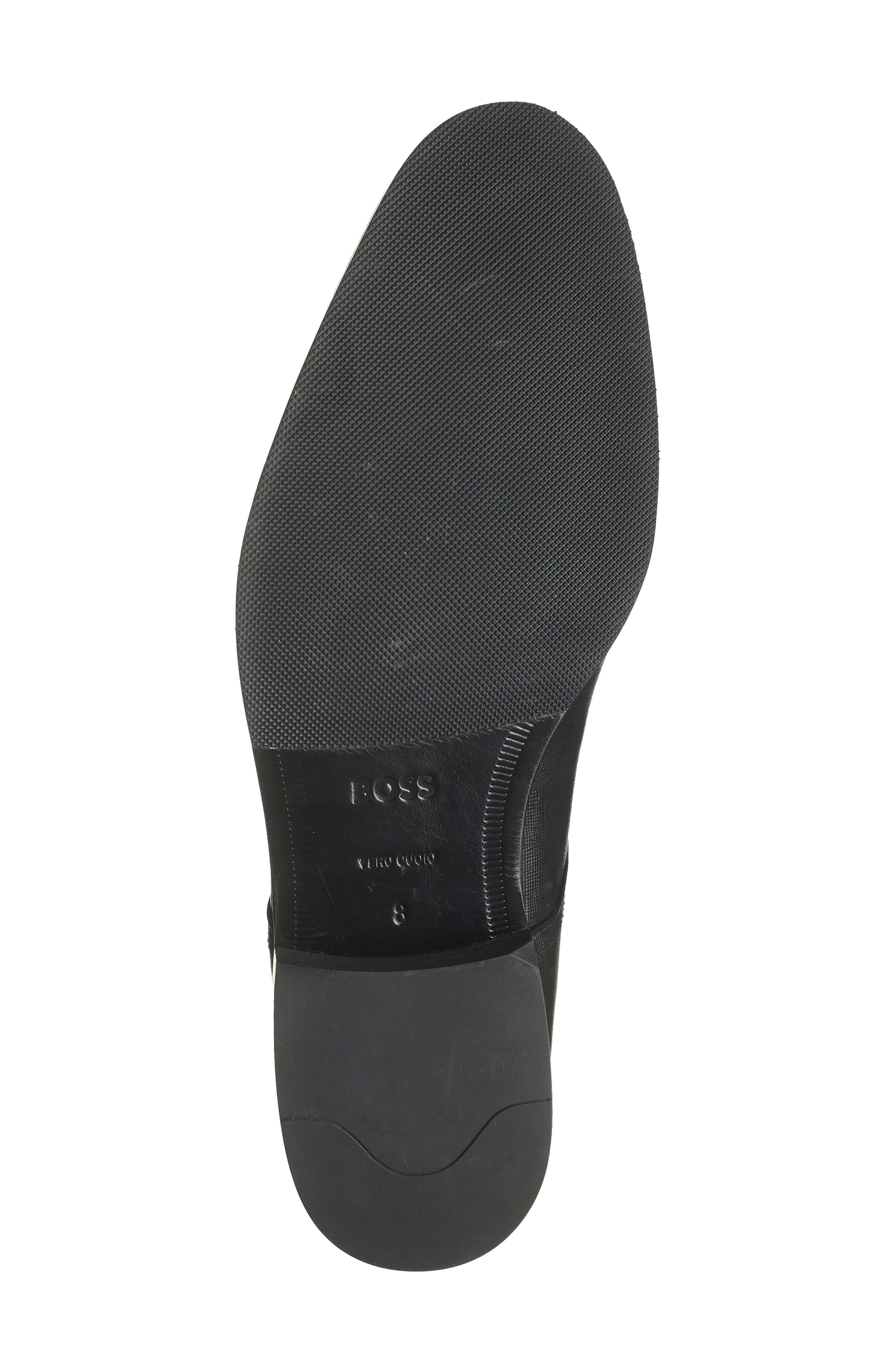 Textured Plain Toe Derby, Alternate, color, BLK