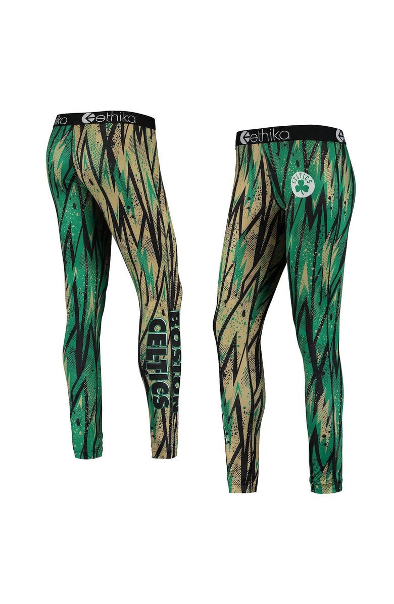 Ethika Women's Ethika Kelly Green/Gold Boston Celtics Classic Leggings, Alternate, color, 