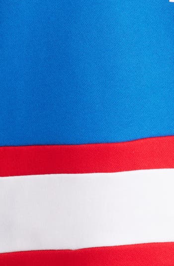 Wayne Colorblock Cotton Graphic Hoodie