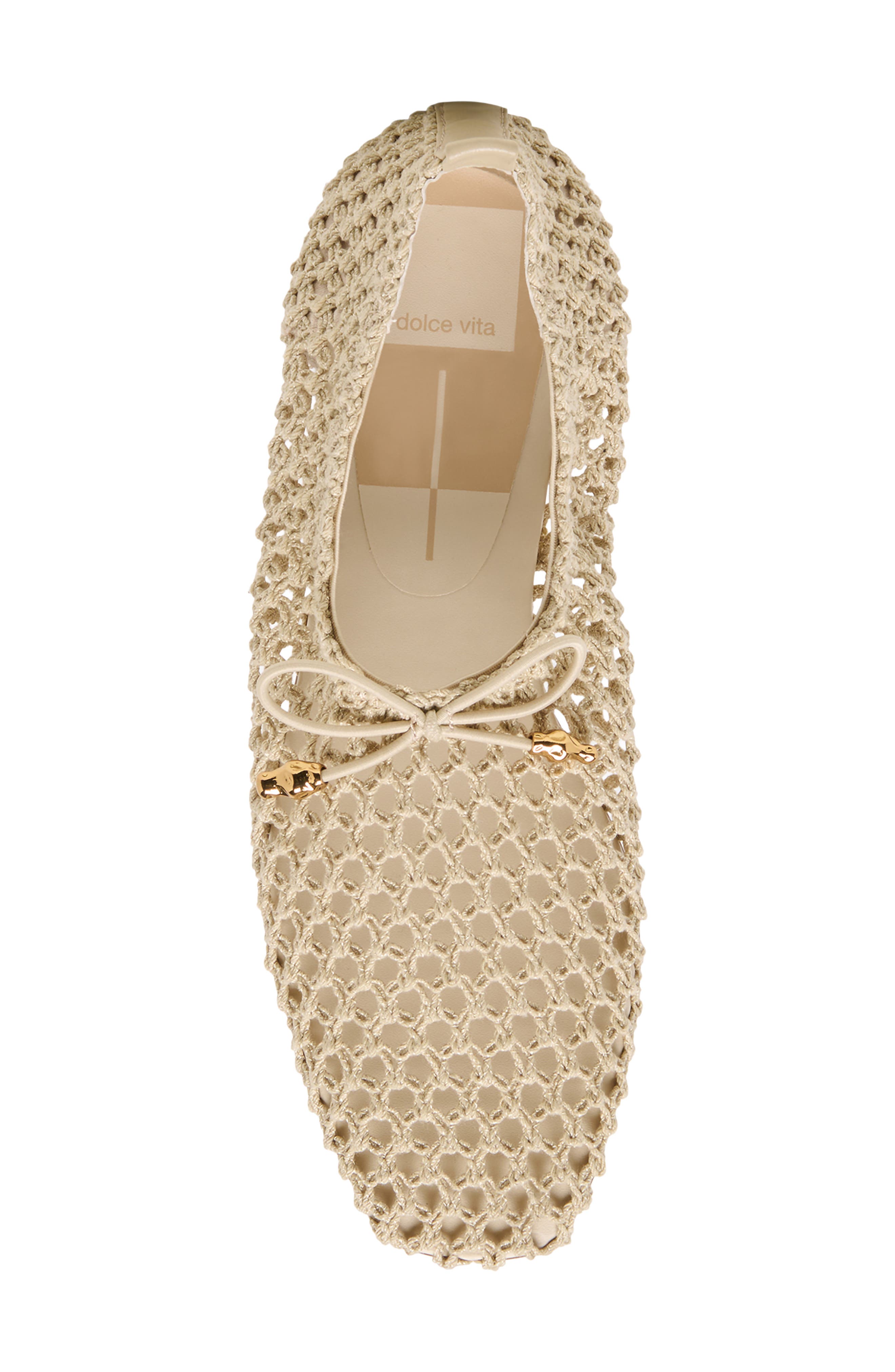 Kaylyn Mesh Flat, Alternate, color, OATMEAL CROCHET