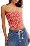 Boulevard Floral Cotton Knit Tube Top