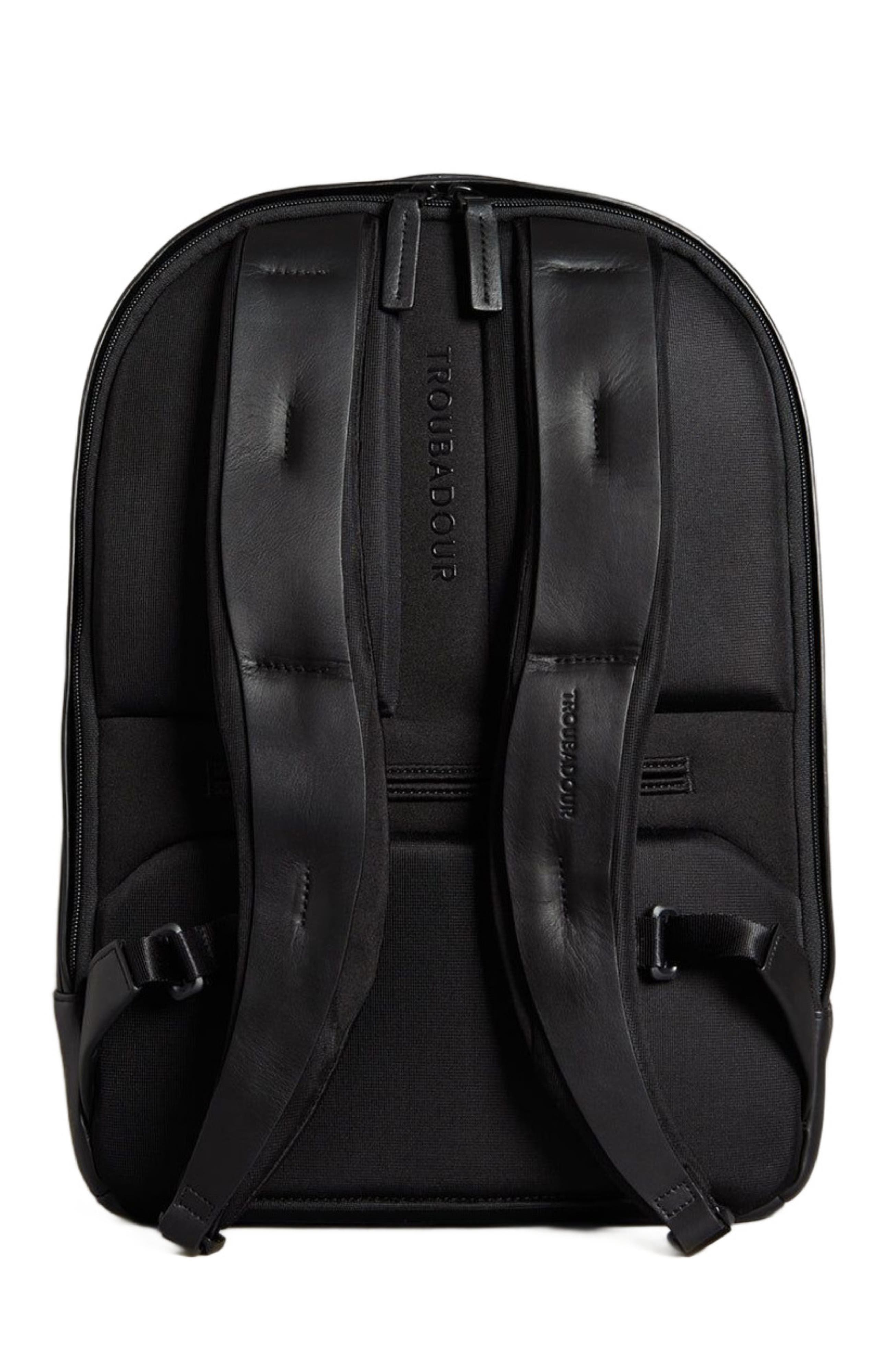 Troubadour Generation Leather Backpack, Alternate, color, Black