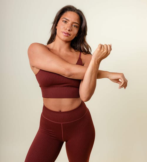 While On Earth™ High-rise Aura Tight 26" In Burgundy
