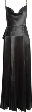 Jason Wu Collection Cowl Neck Peplum Satin Gown