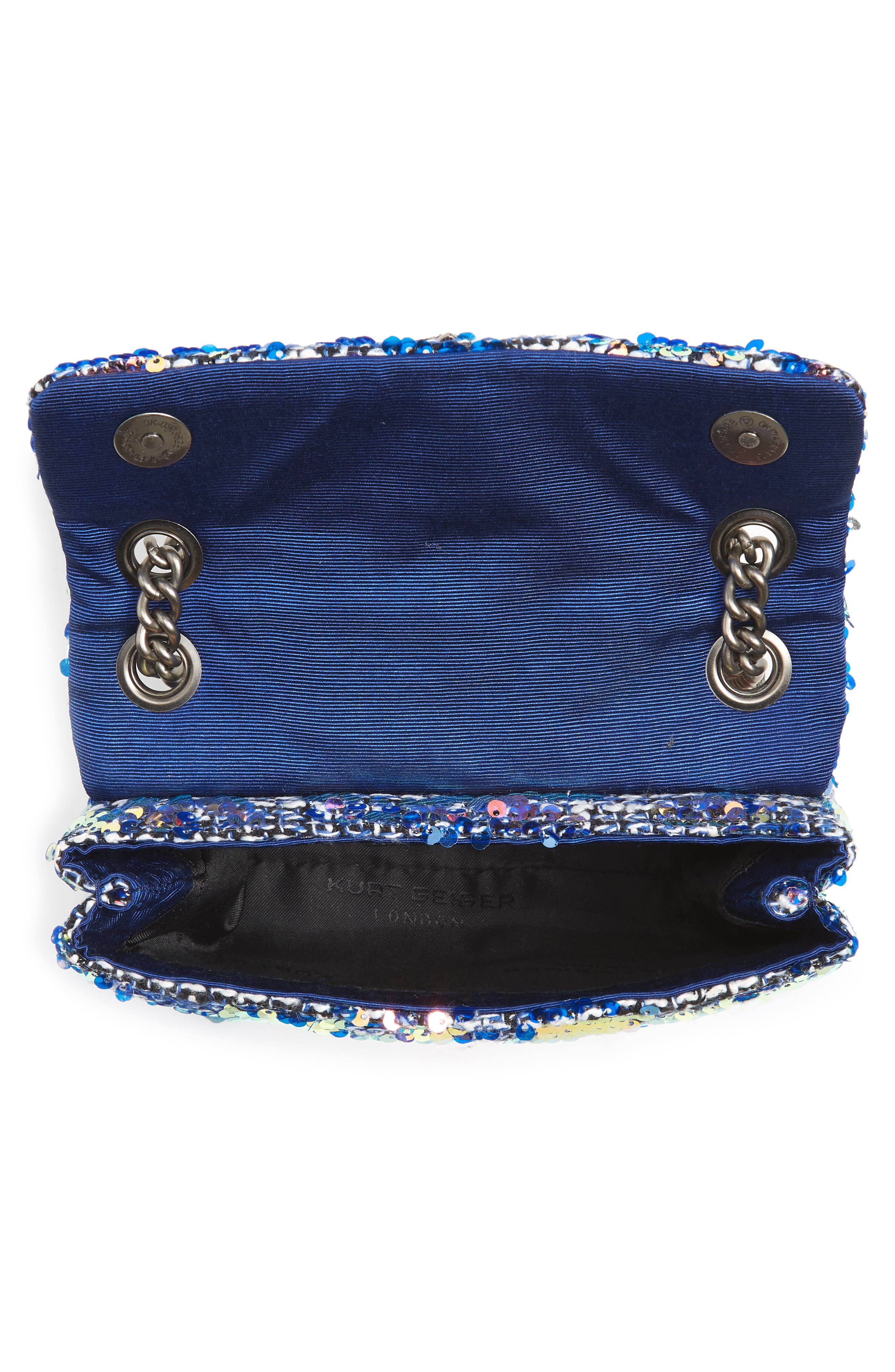 Kurt Geiger London Mini Kensington X Tweed Shoulder Bag, Alternate, color, 