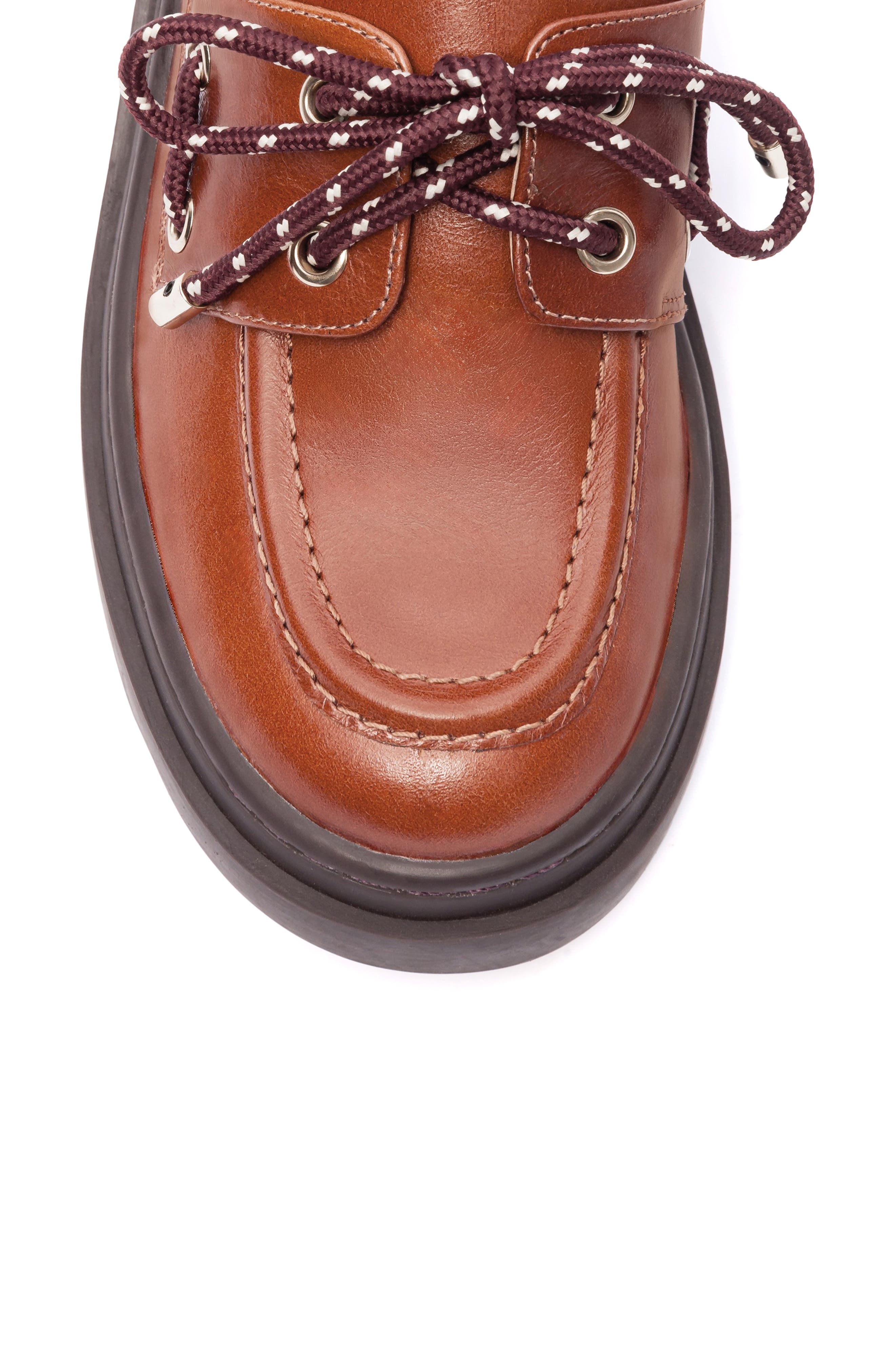 Nico Boat Shoe, Alternate, color, COGNAC CASEIN VEG