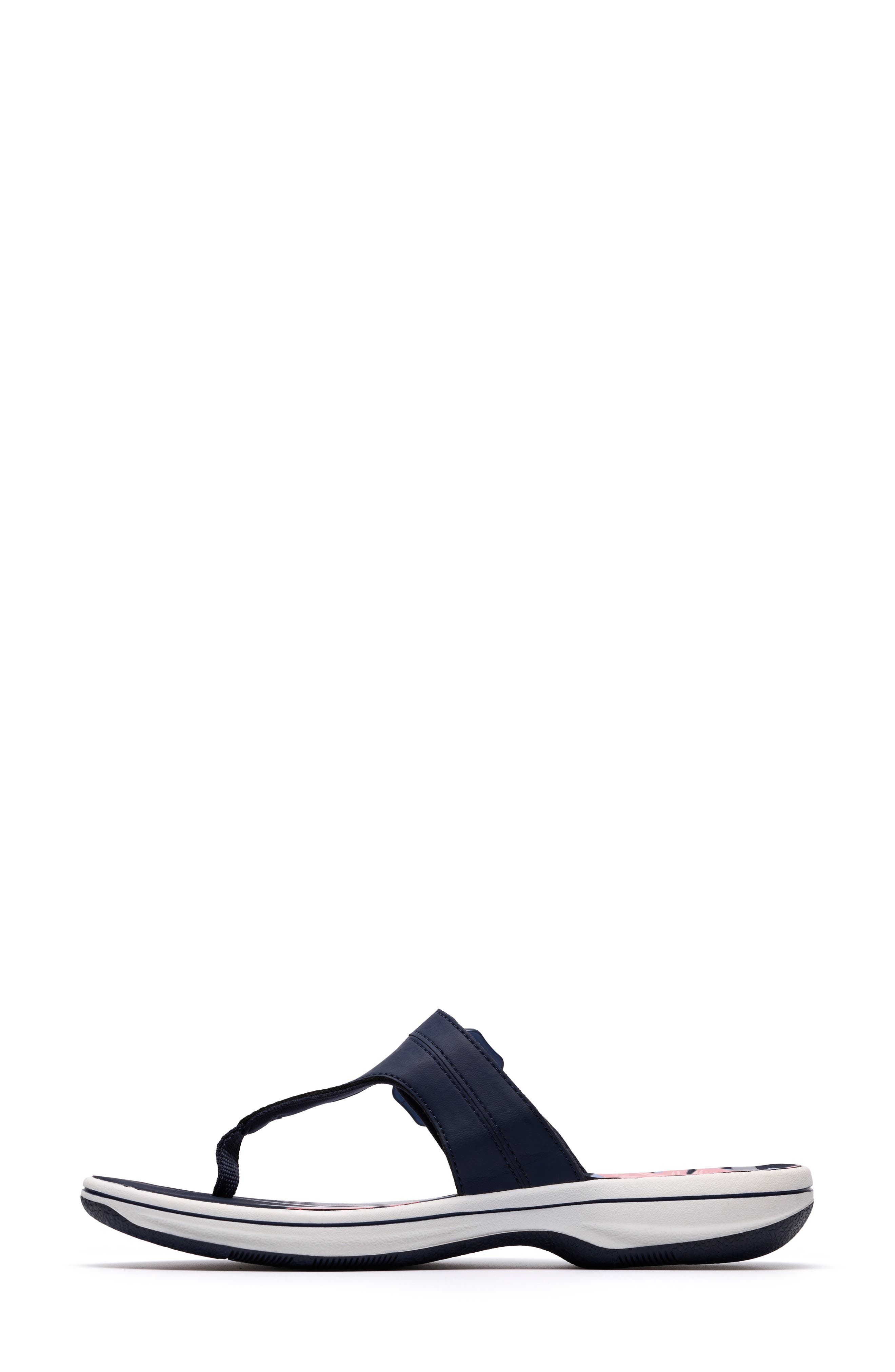 Clarks<sup>®</sup> Breeze Cove Flip Flop, Alternate, color, Navy