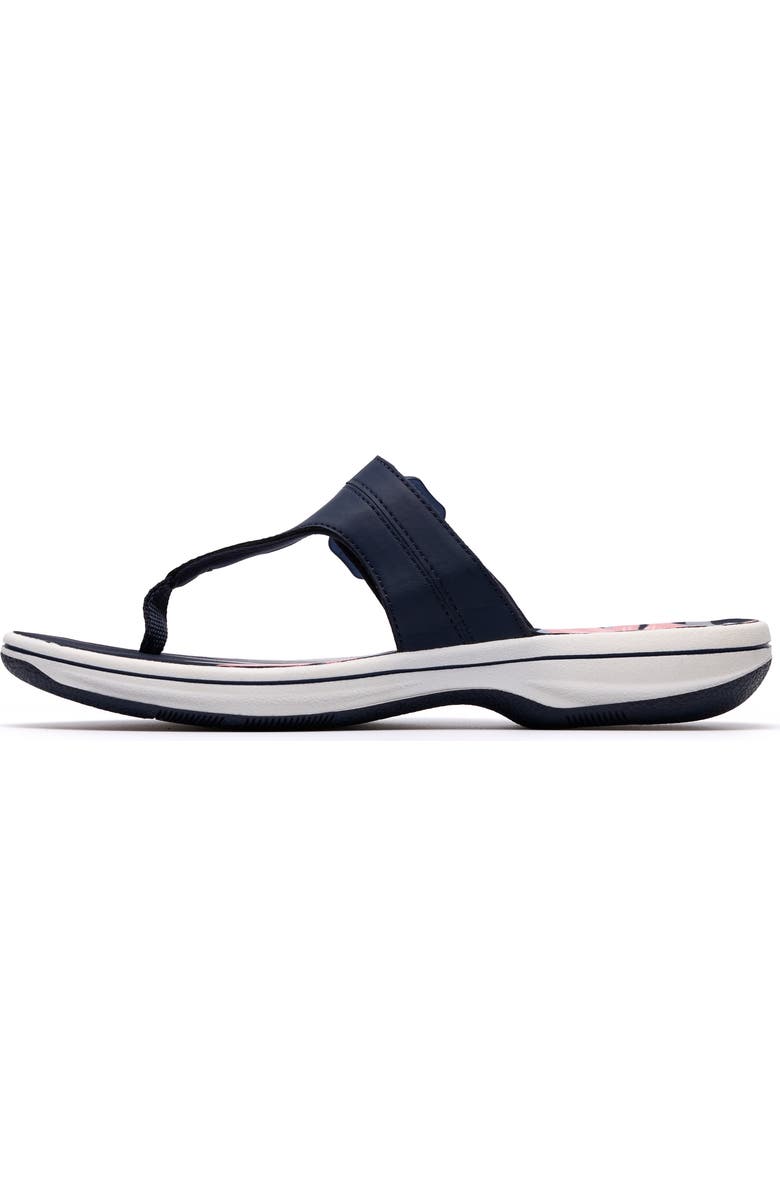 Clarks<sup>®</sup> Breeze Cove Flip Flop, Alternate, color, Navy