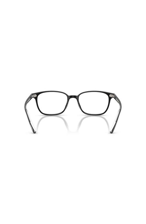 Oliver Peoples 53mm Square Optical Glasses In Black