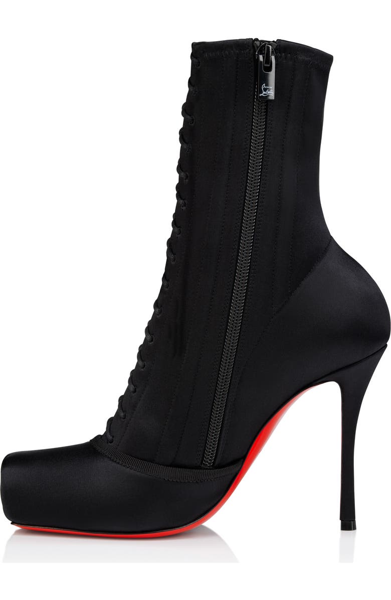 Christian Louboutin Cassia Pavlova Lace-Up Bootie, Alternate, color, Black