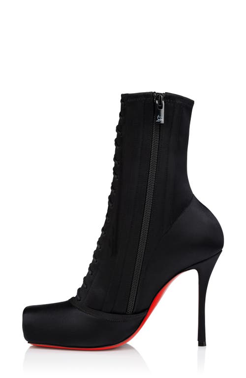 Christian Louboutin Cassia Pavlova Lace-up Bootie In Black