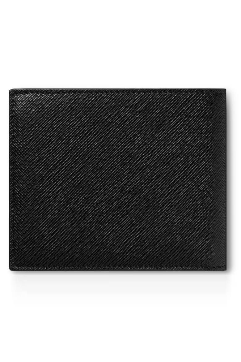 Sartorial Leather Bifold Wallet, Alternate, color, BLACK