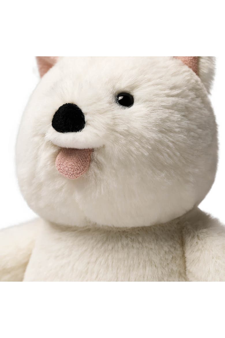 7 Inch Snow White Westie Dog Weighted Stuffed Animal, Alternate, color, White