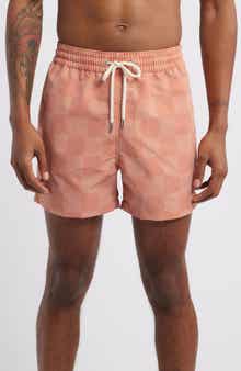 Frescobol Carioca Sport Copa Check Pattern Swim Trunks