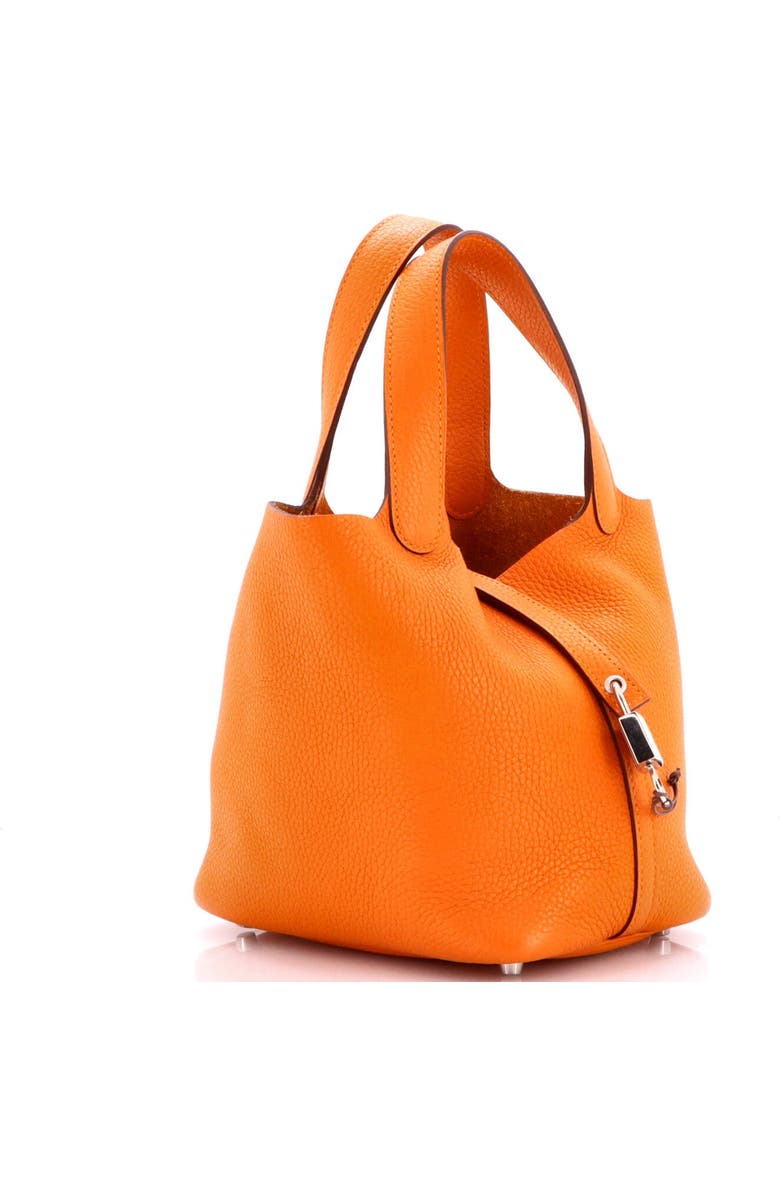 Pre-Owned Hermes Picotin Lock Bag Clemence PM, Alternate, color, Abricot