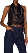 Reformation Jony Silk Halter Top
