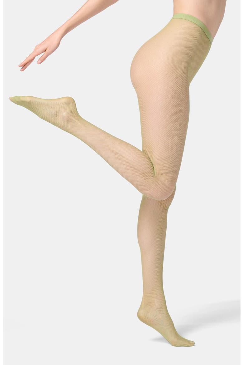 Collant Tricot Fishnet Tights, Main, color, PISTACHIO