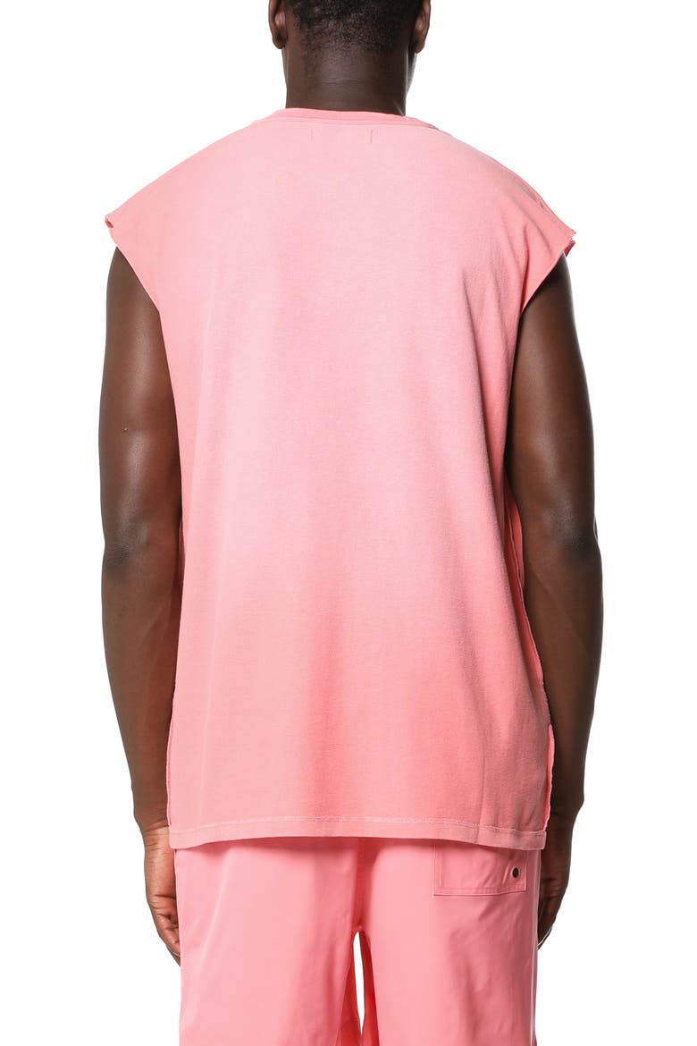Textured Sleeveless Graphic T-Shirt, Alternate, color, PINK