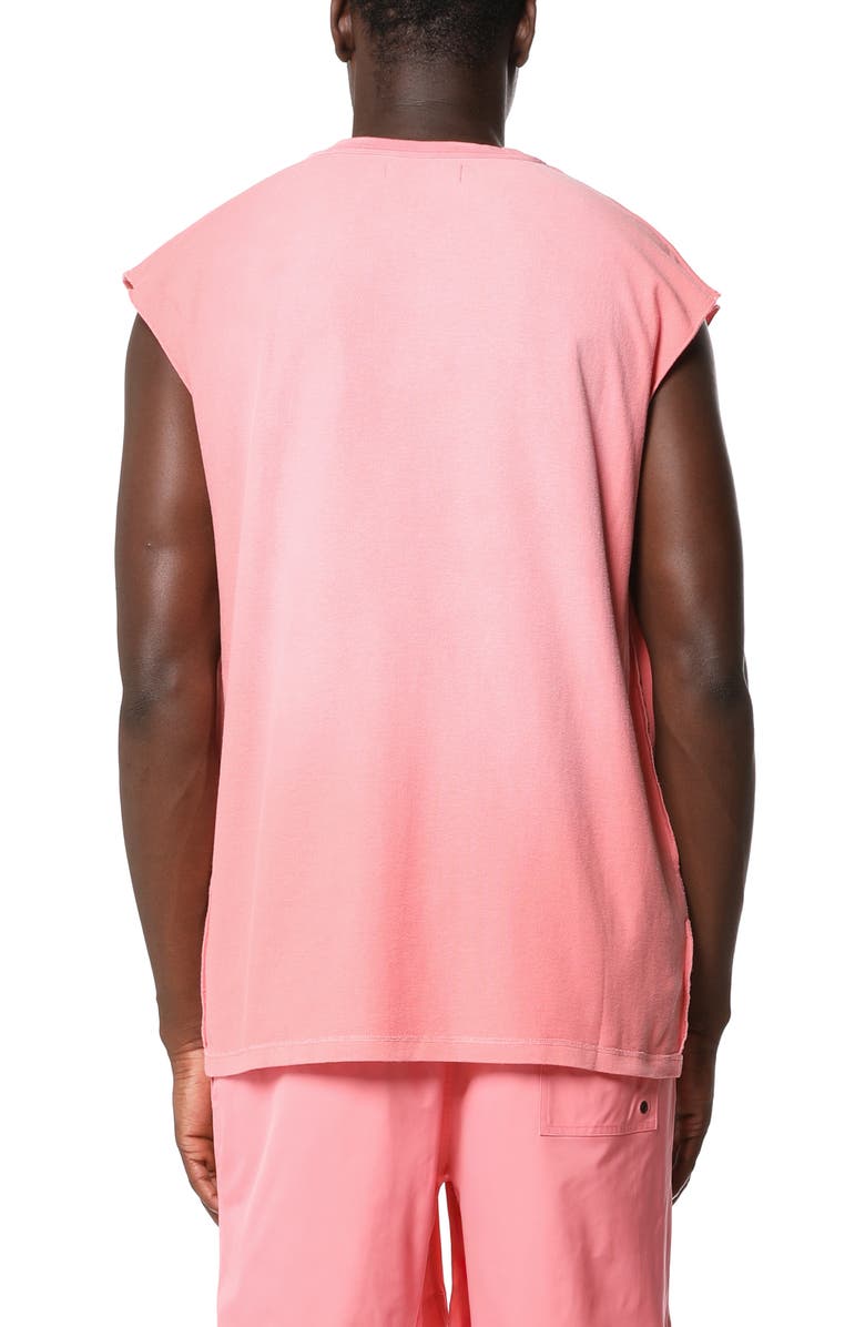 PURPLE BRAND Textured Sleeveless Graphic T-Shirt, Alternate, color, Pink