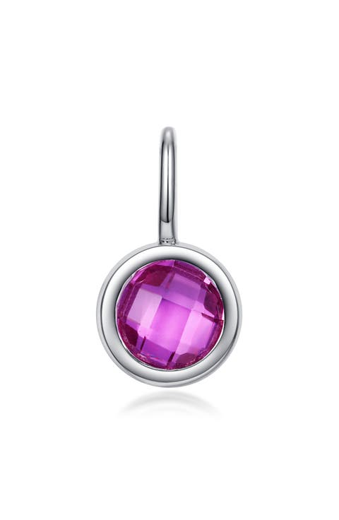 Simulated Birthstone Pendant