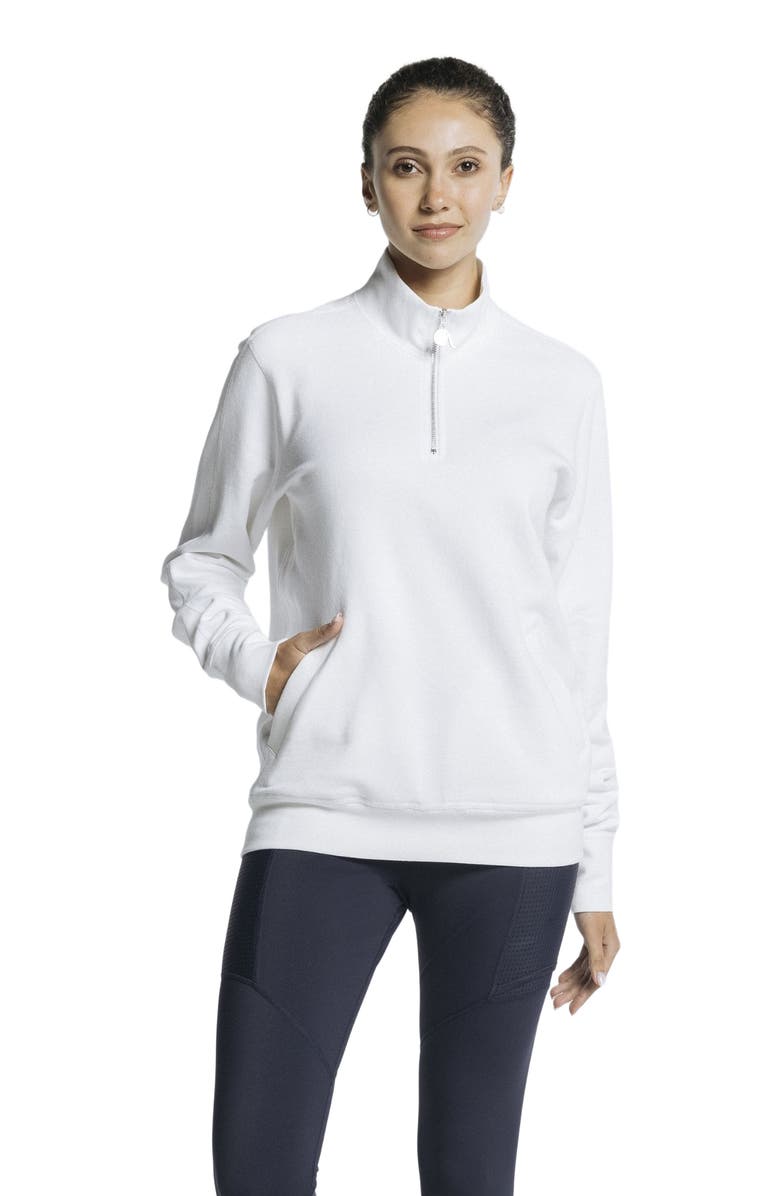 AVI Pickleball Warmup Pullover, Alternate, color, White Lotus