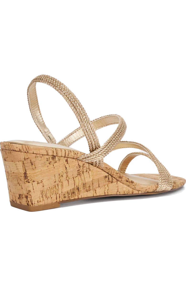 Dune London Kalia Wedge Sandal, Alternate, color, Gold