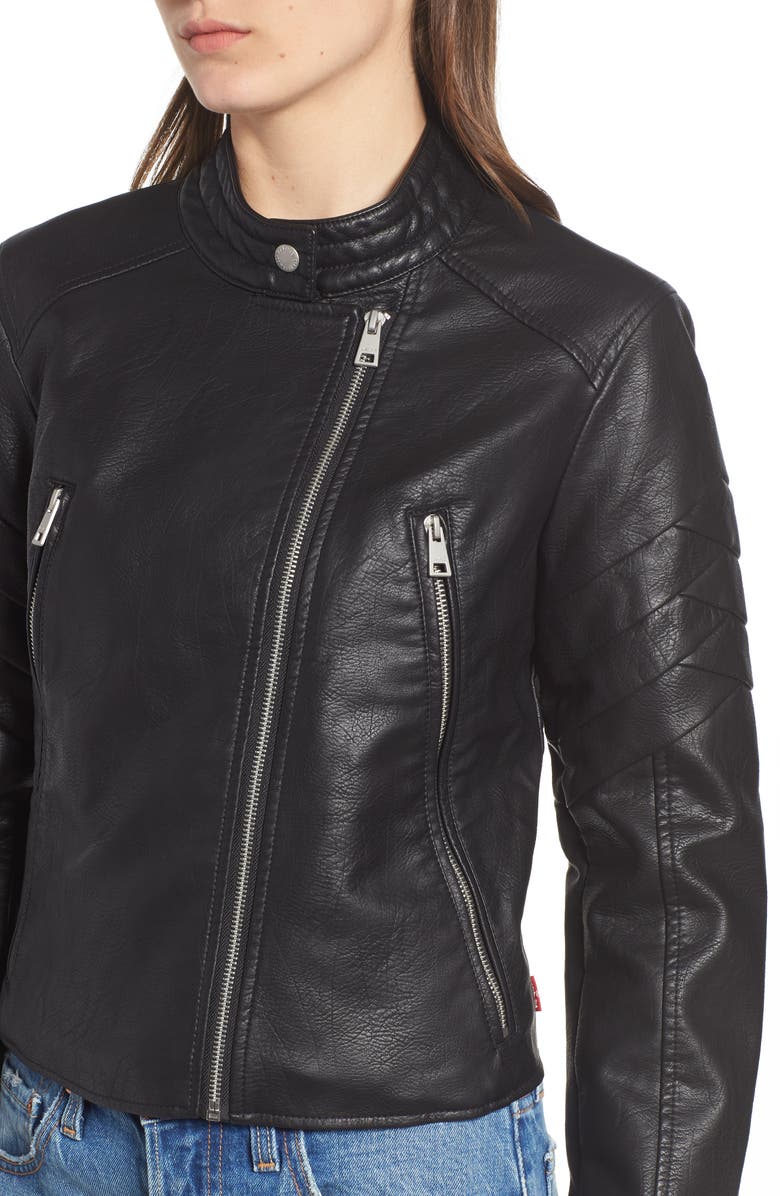 Levi's<sup>®</sup> Faux Leather Moto Jacket, Alternate, color,