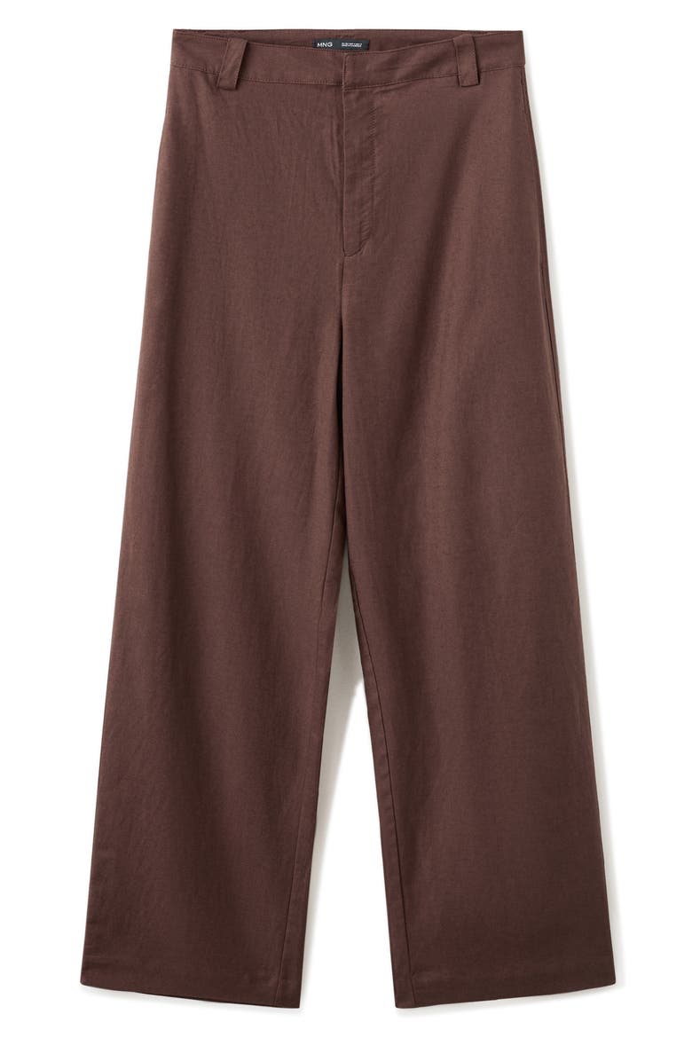 Flat Front Pants, Alternate, color, CHOCOLATE