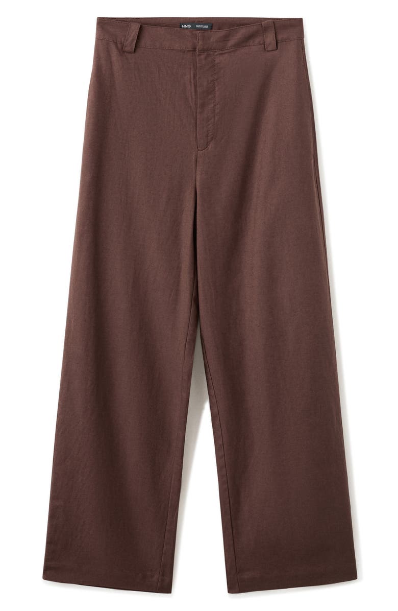 MANGO Flat Front Pants, Alternate, color, 