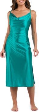 La Blanca Earth Goddess Cowl Neck Dress