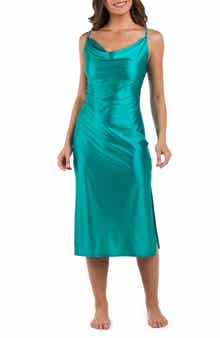 La Blanca Earth Goddess Cowl Neck Dress