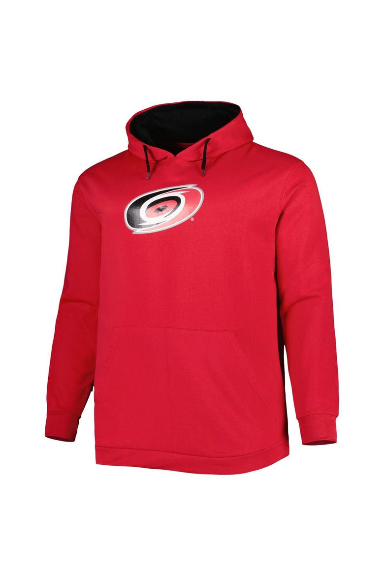 Men's Red Carolina Hurricanes Big & Tall Fleece Pullover Hoodie, Alternate, color, Red