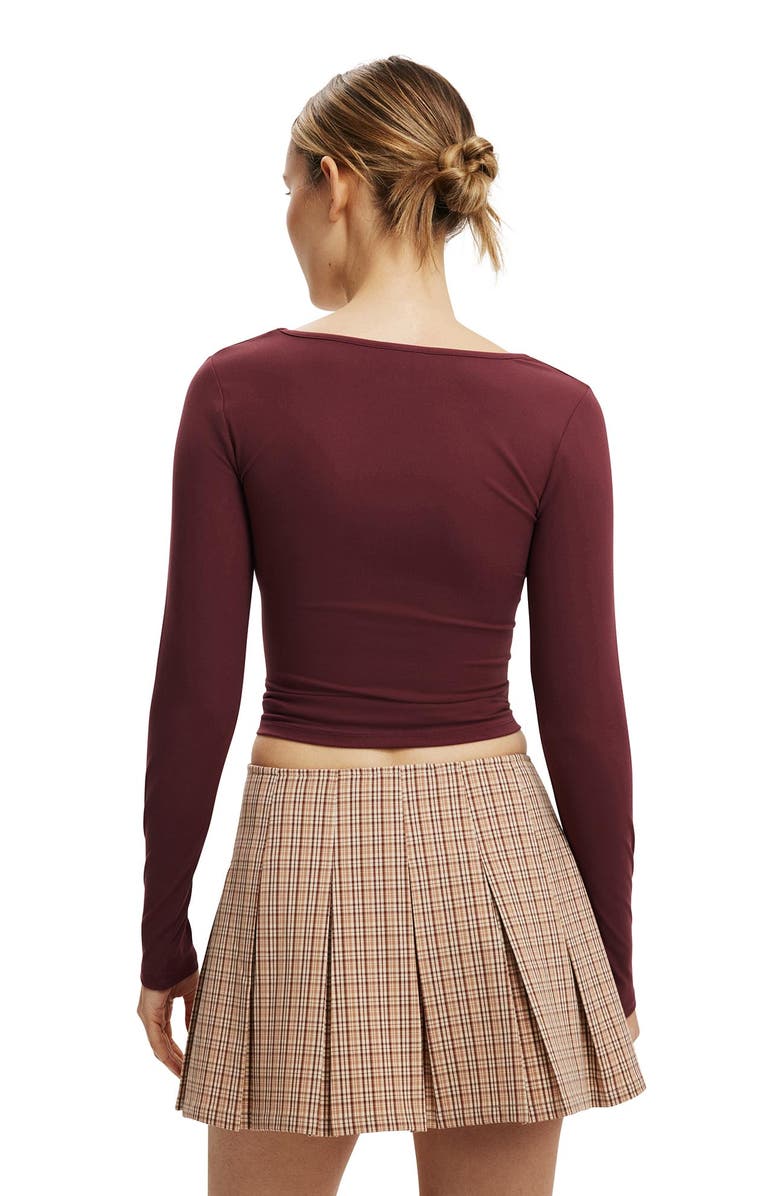 Cotton On Women's Mae Pleated Mini Skirt, Alternate, color, Brown Check