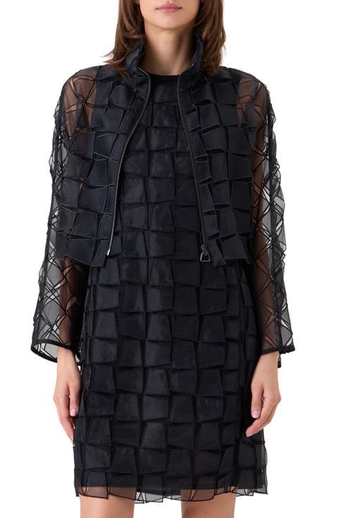 Mimi Trapezoid Organza Jacket