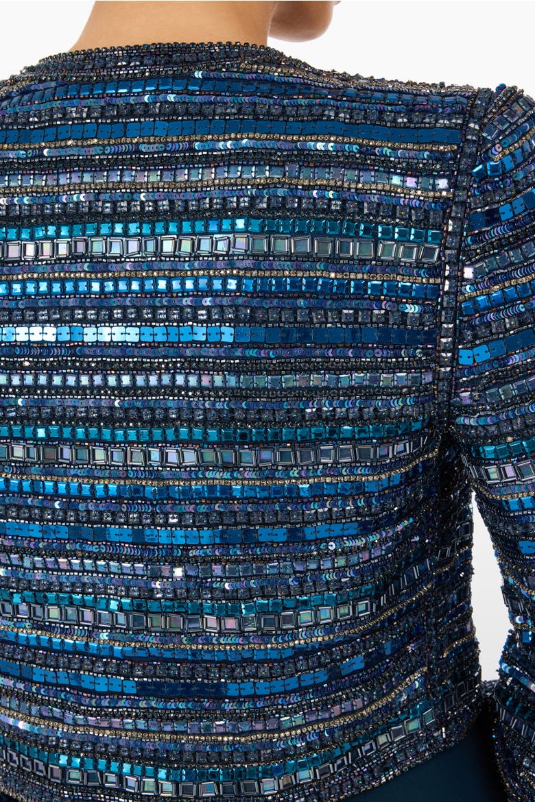 Alma Beaded Jacket, Alternate, color, Blackthorne Blue