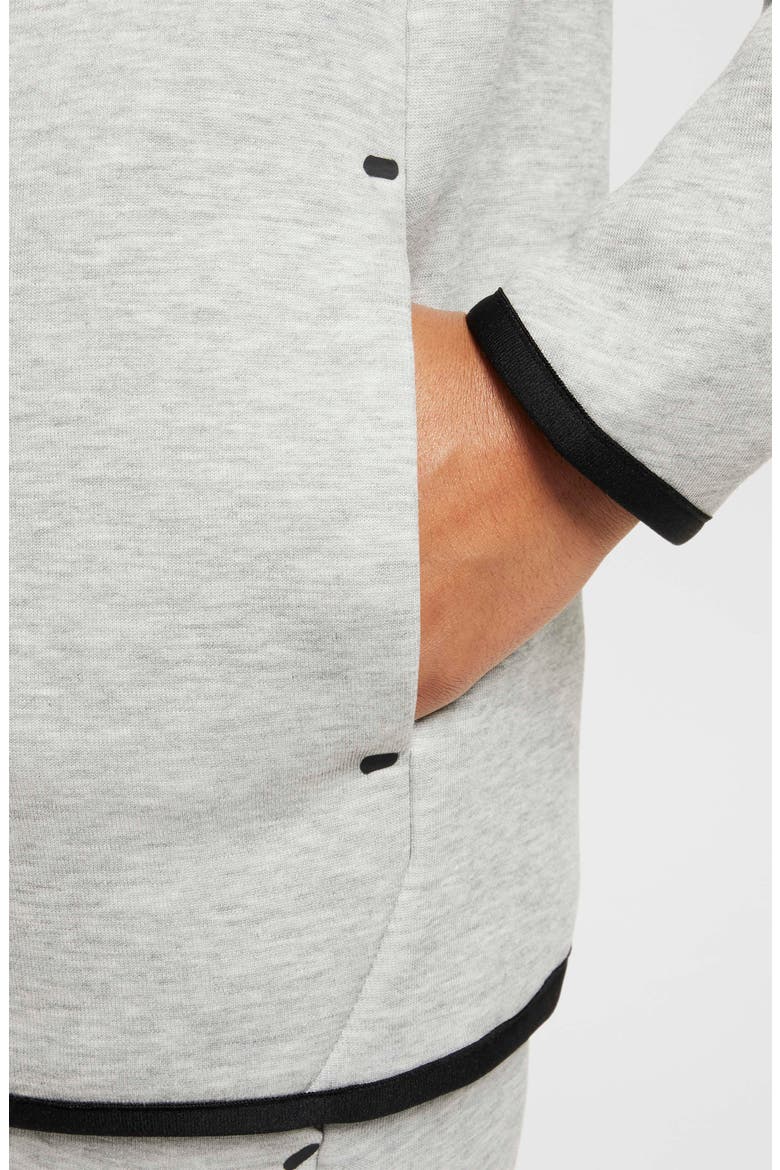 Kids' Sportswear Tech Fleece Full Zip Jacket, Alternate, color, 063 DARK GREY HEATHER/BLACK