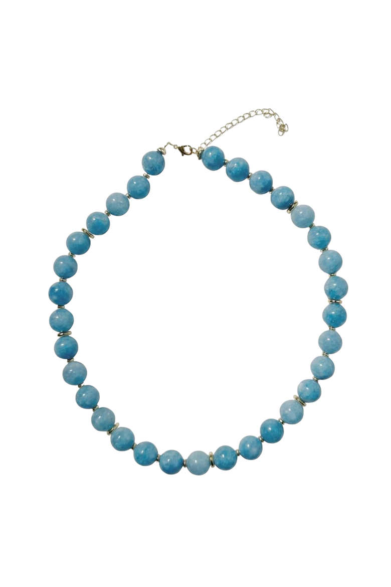 Camille Beaded Ocean Blue Necklace, Main, color, Ocean Blue
