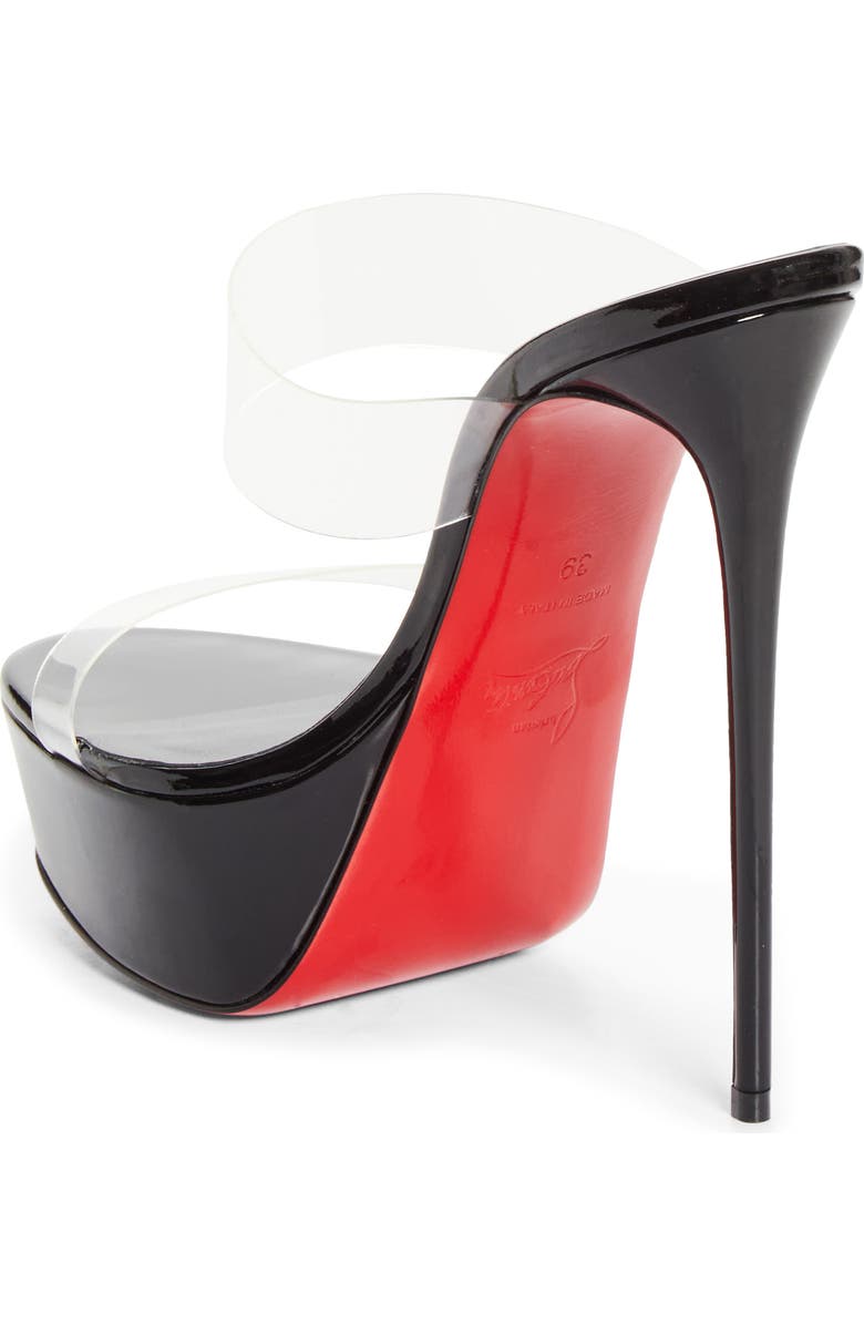 Christian Louboutin Just Nothing Alta Platform Sandal, Alternate, color, Black/ Lin Black