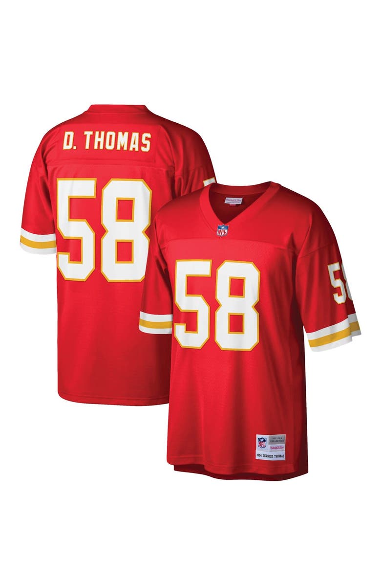 Mitchell & Ness Men's Mitchell & Ness Derrick Thomas Red Kansas City Chiefs Legacy Replica Jersey, Alternate, color, Red