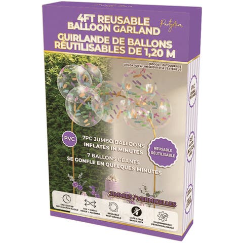 4 ft Jimmies Reusable Balloon Garland Confetti Party Decoration