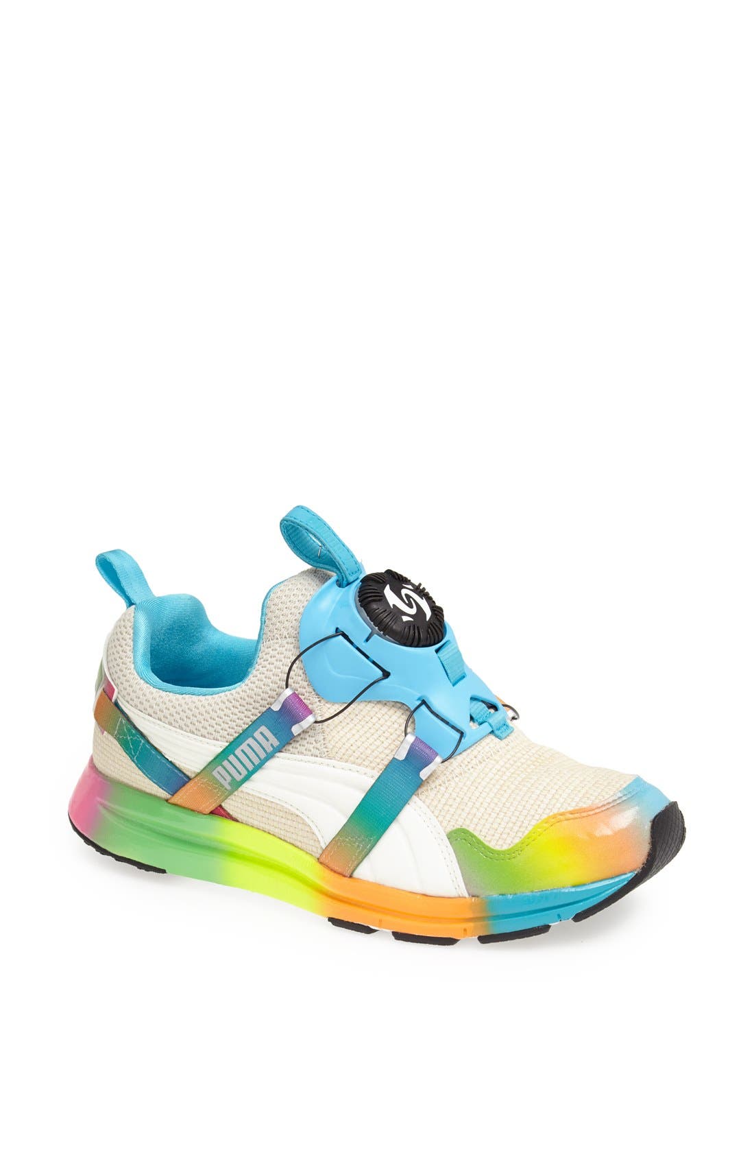 'Disc - Solange' Sneaker, Main, color, WHITE SWAN/ RAINBOW