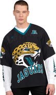 STARTER Men's Starter Black/White Jacksonville Jaguars Short Sleeve & Long Sleeve T-Shirt Combo Pack